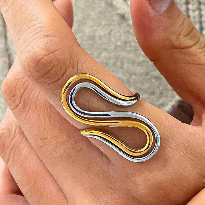 Amaya Two Tone Ring