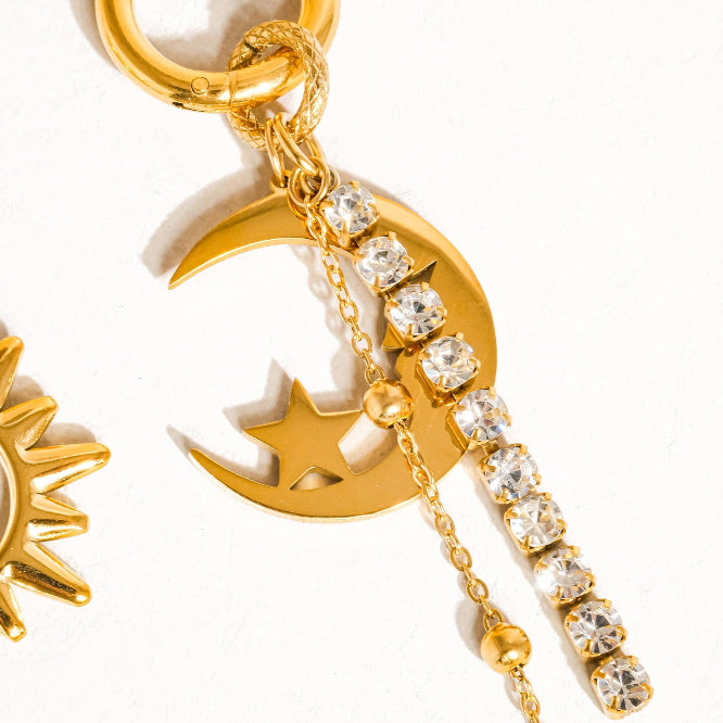 Sun and Moon Earring