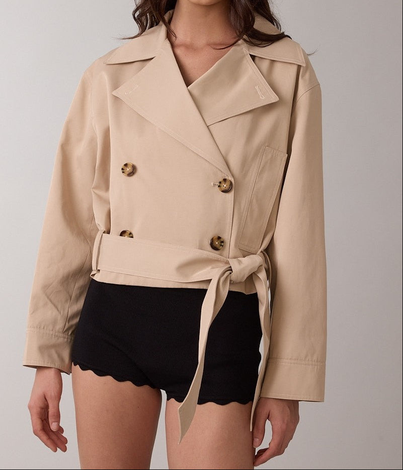 Staple Crop Trench Coat