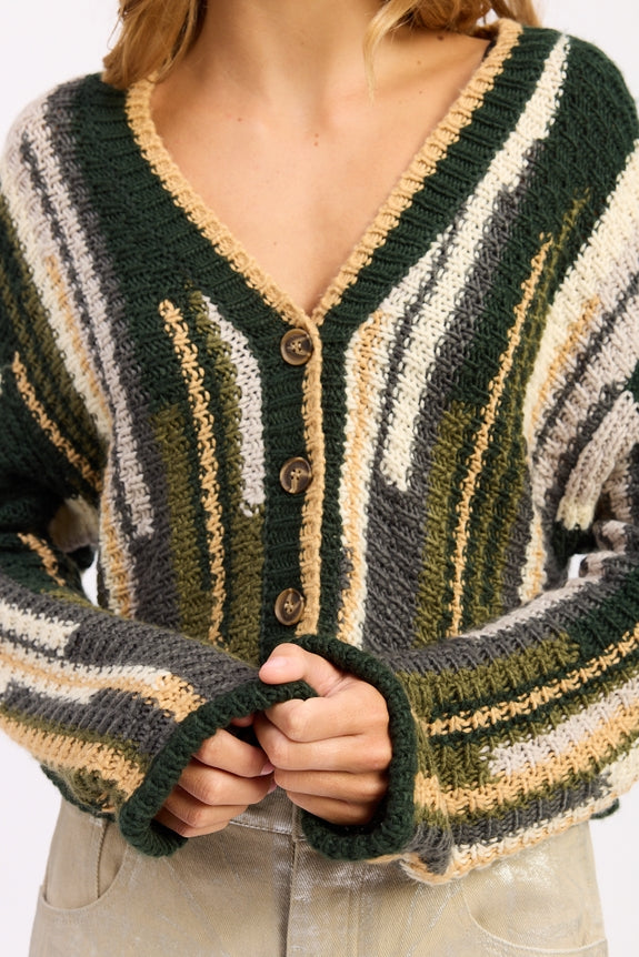 Cider Season Cardi- Olive