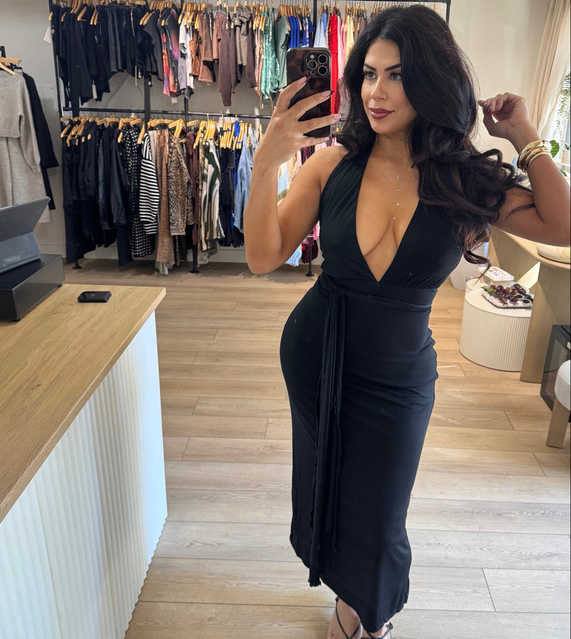 All Eyes Midi Dress