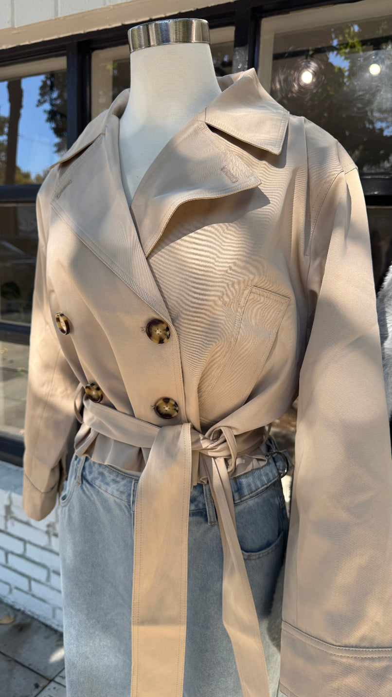 Staple Crop Trench Coat