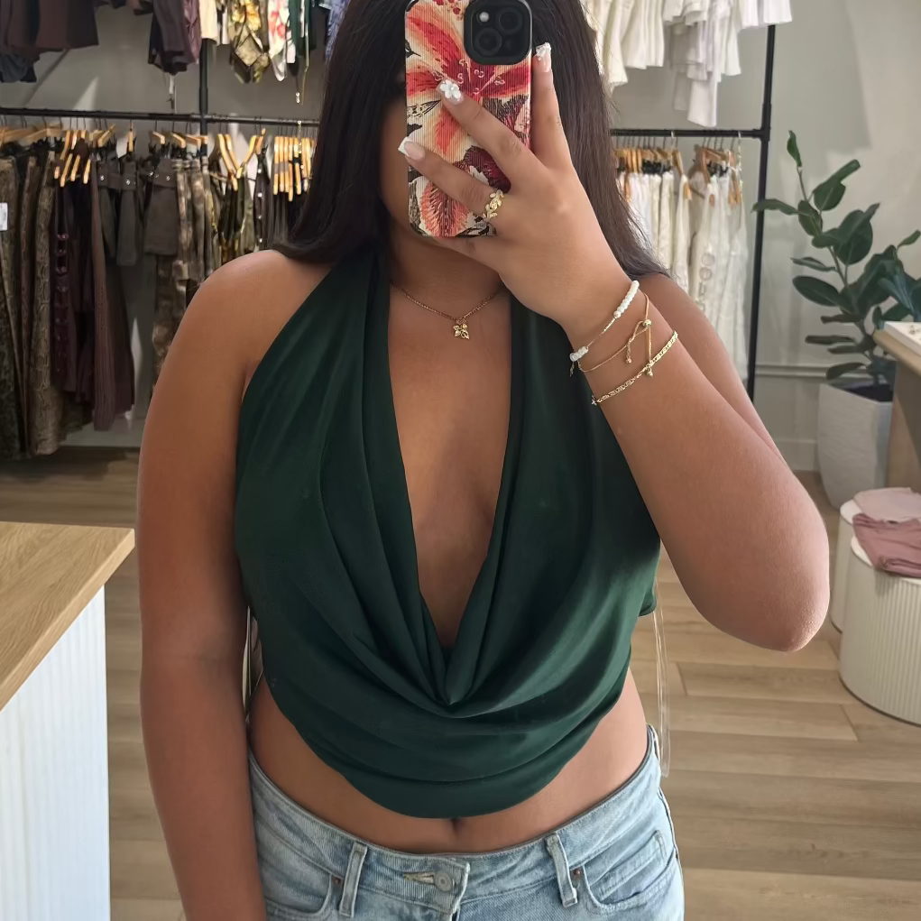 Draped Halter Top