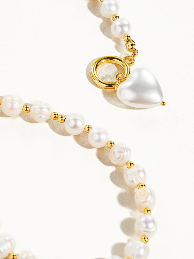 Pearl Amour Heart Necklace