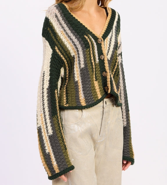 Cider Season Cardi- Olive