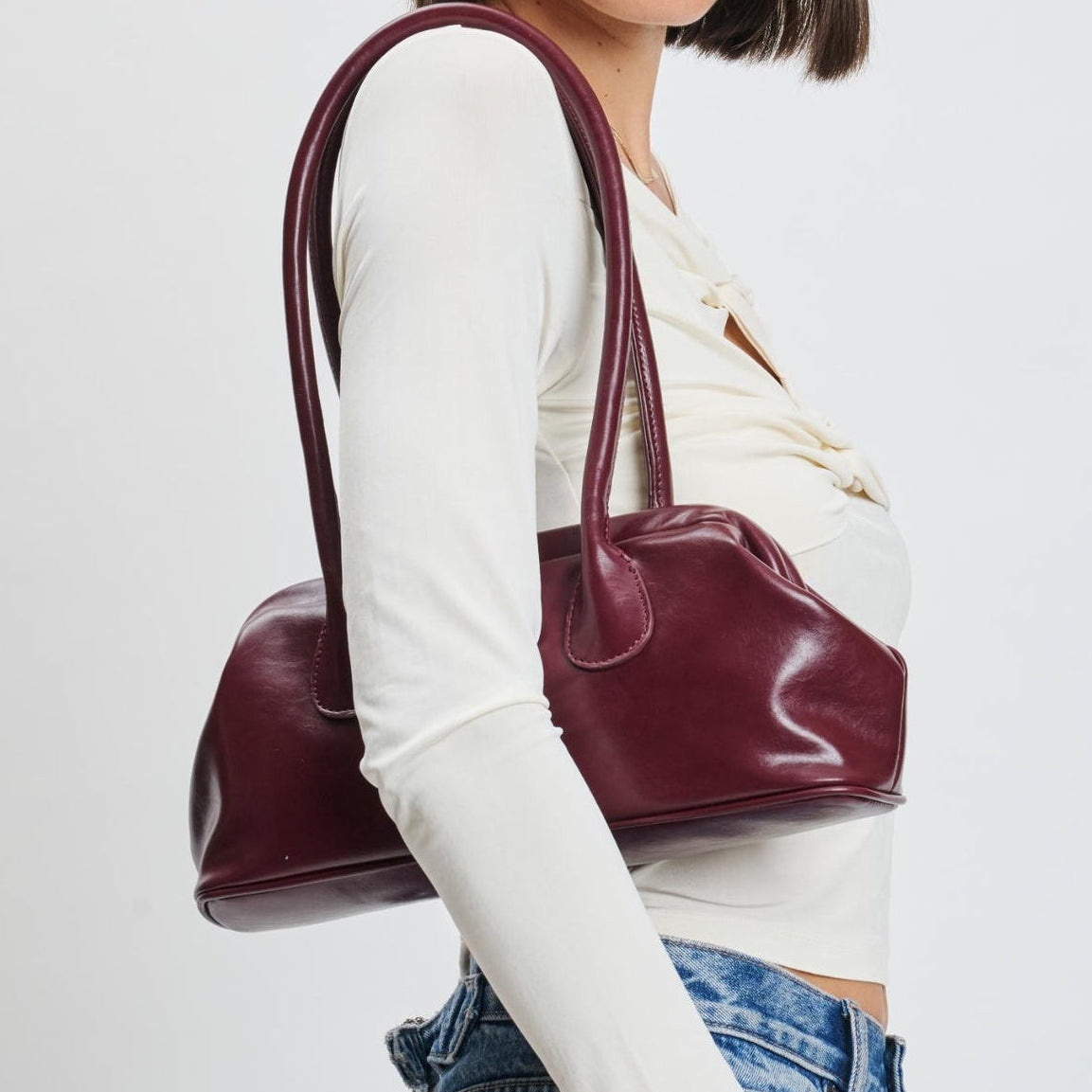 Nina Shoulder Bag- Wine