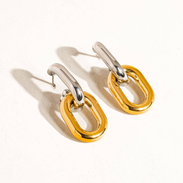 So Vintage Two Tone Earrings