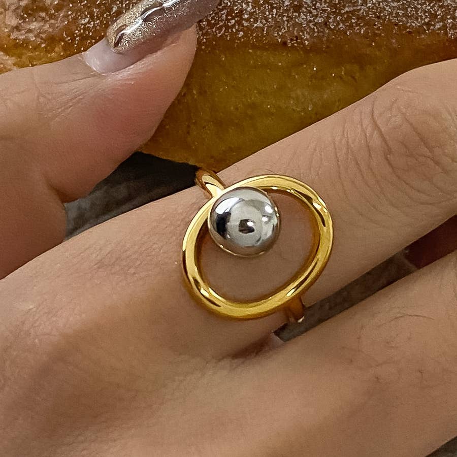 Winslow Two Tone Round Ring