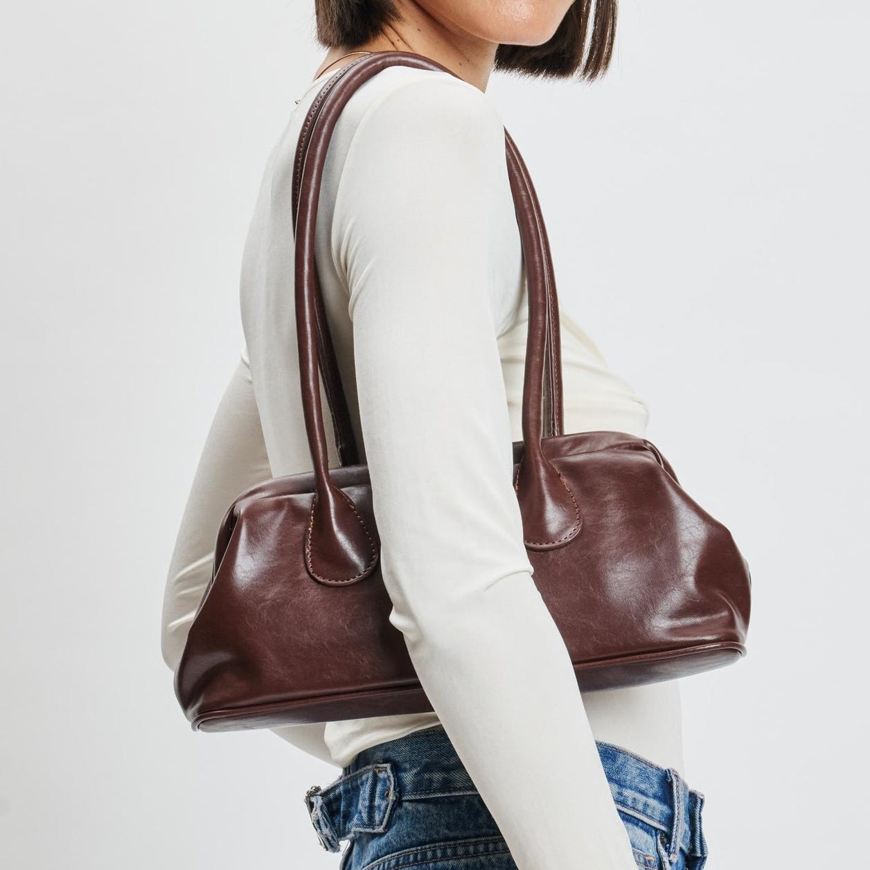 Nina Shoulder Bag- Chocolate