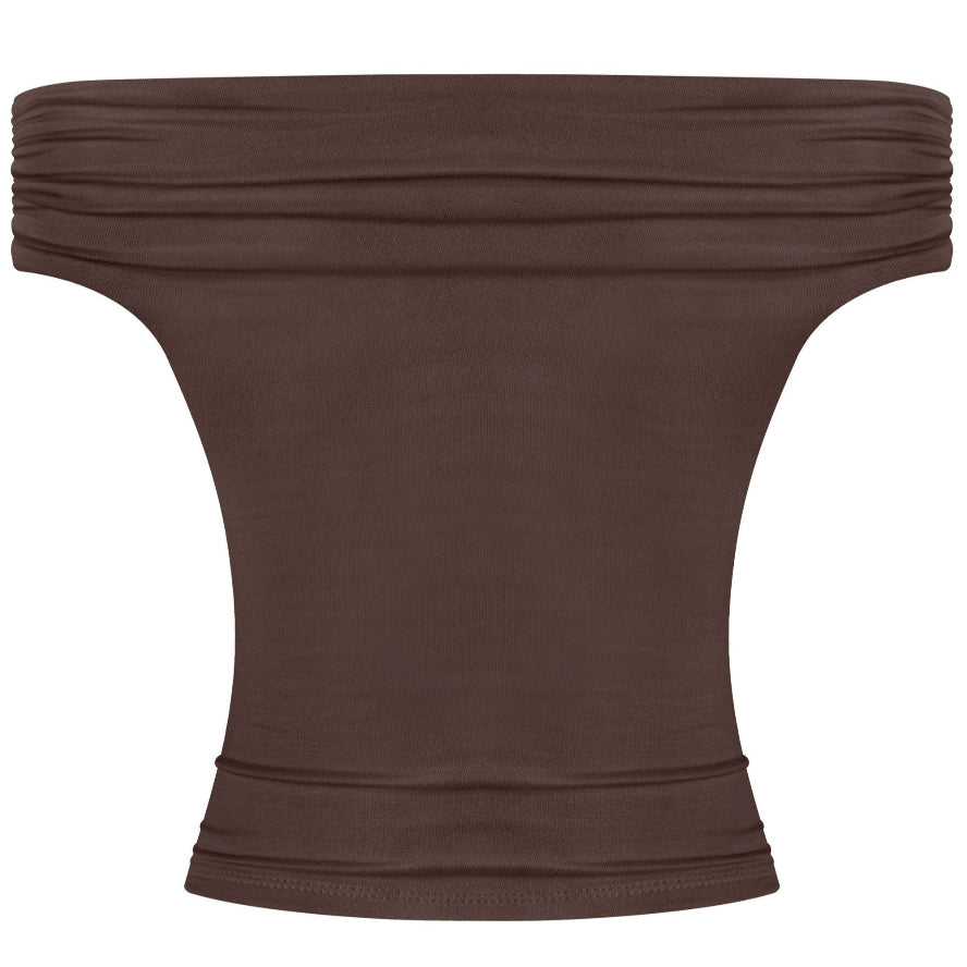 Falling Easy Top- Brown