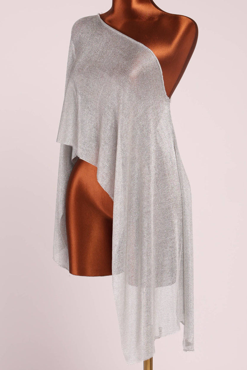 Soleil Top- Metallic Silver