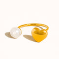 Pearl Heart Ring