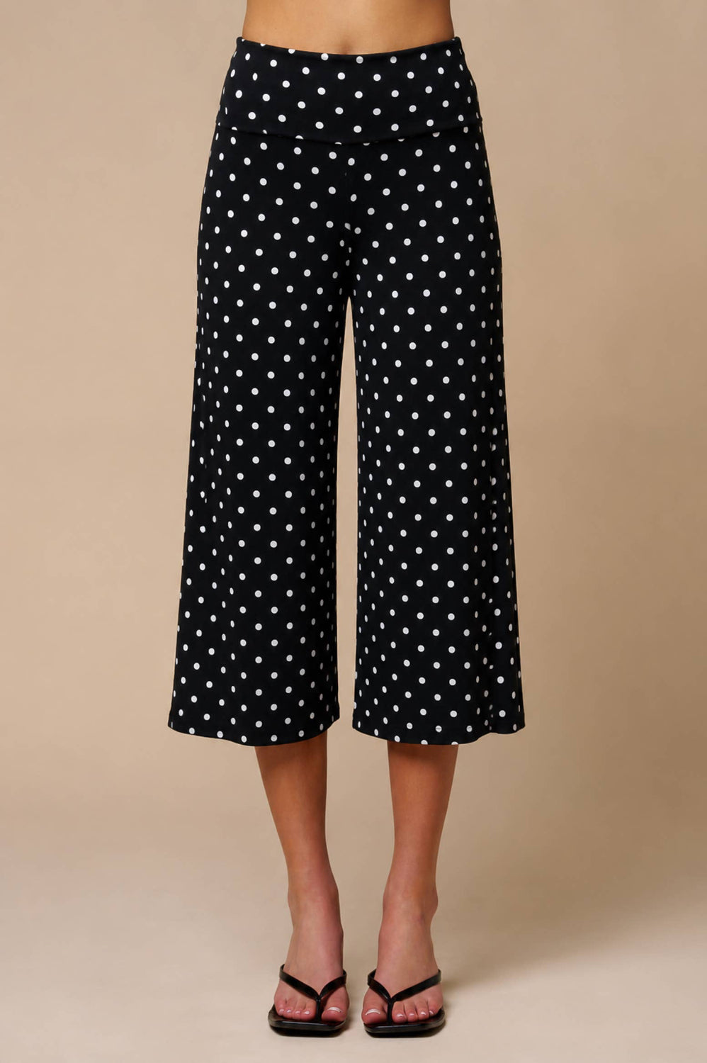 Polka Dot Wide Leg Culottes