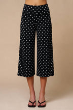 Polka Dot Wide Leg Culottes