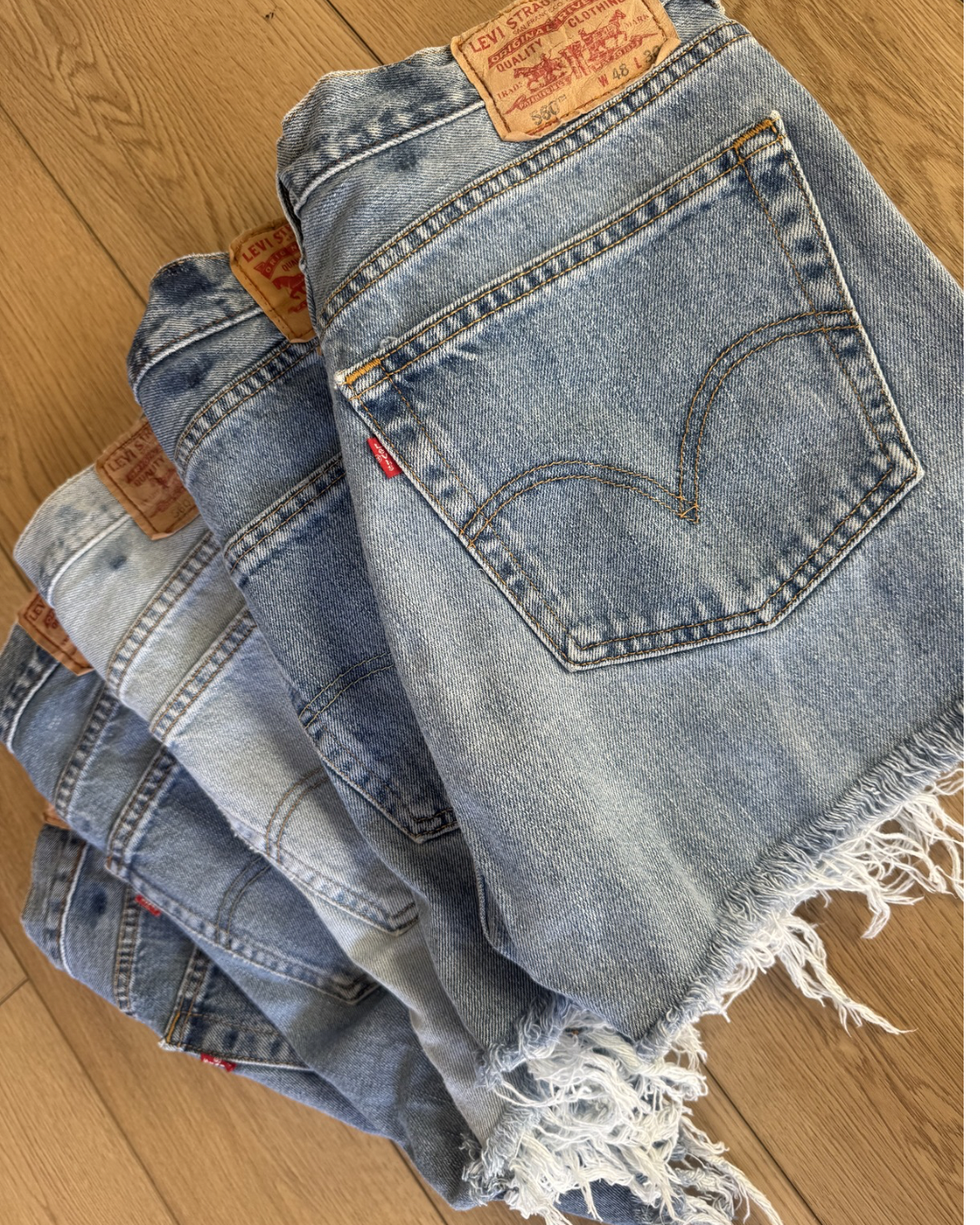 Vintage High-Rise Denim Levi's Cutoff Shorts