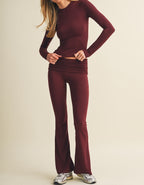 Deep Cherry Pant Set
