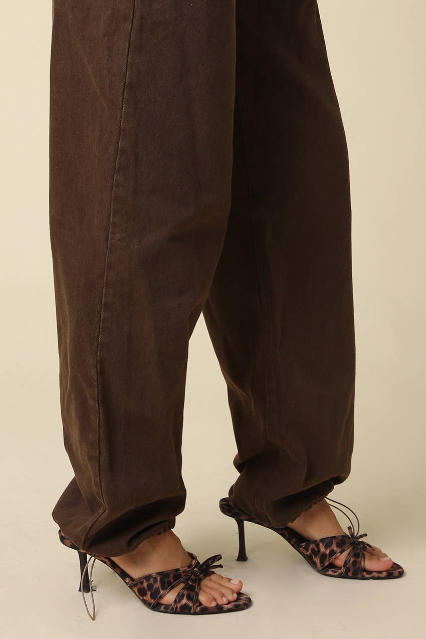 Socialite Utility Pants- Brown