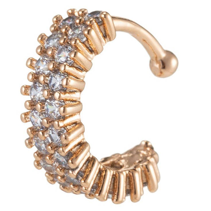 Chunky CZ Bezel Ear Cuff