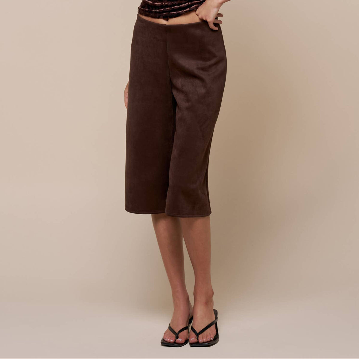 Harlow Suede Culotte Pants