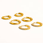 Claude CZ Hoops Earring Set