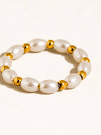 Saintes Pearl Beaded Ring