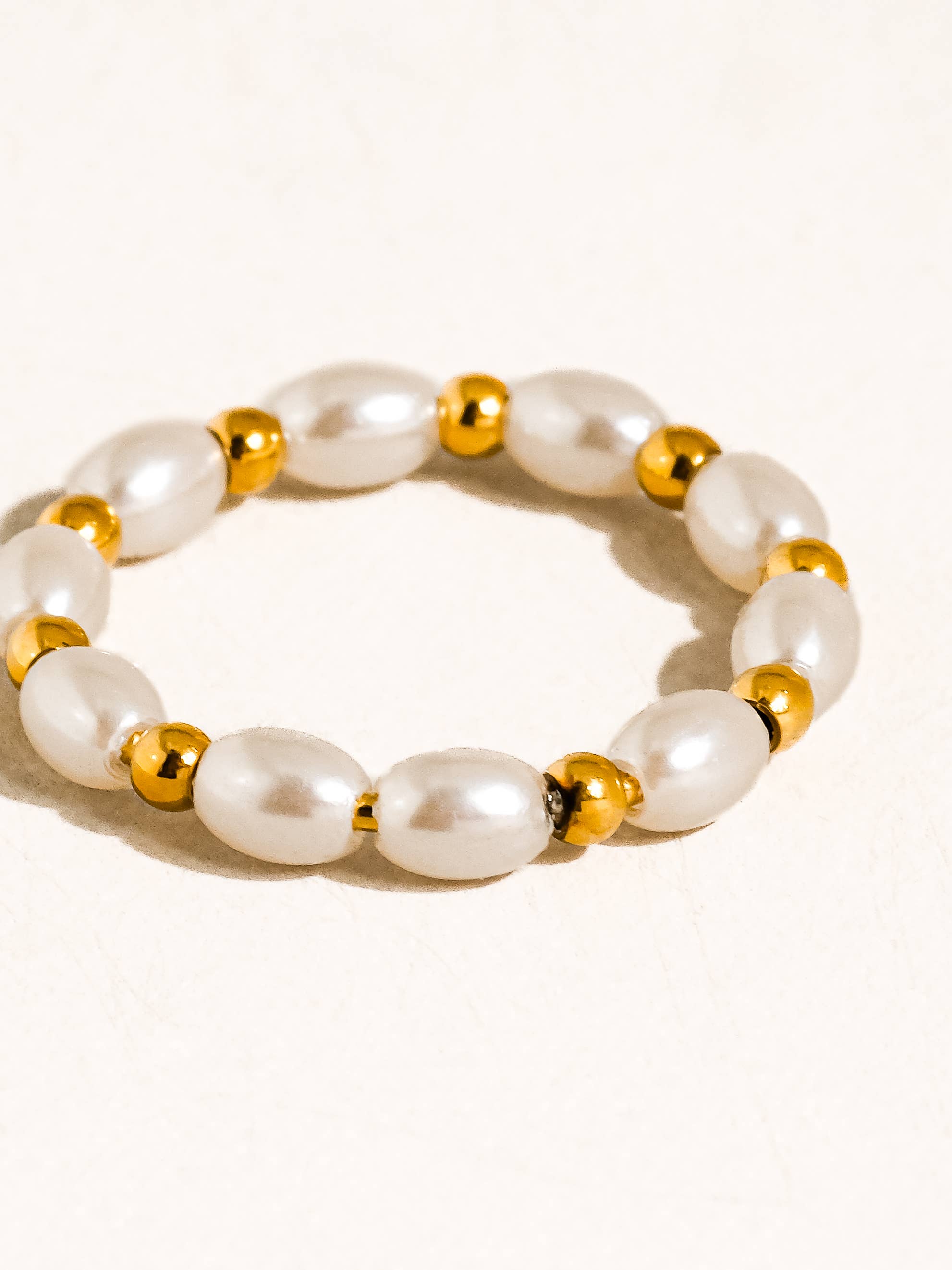 Saintes Pearl Beaded Ring