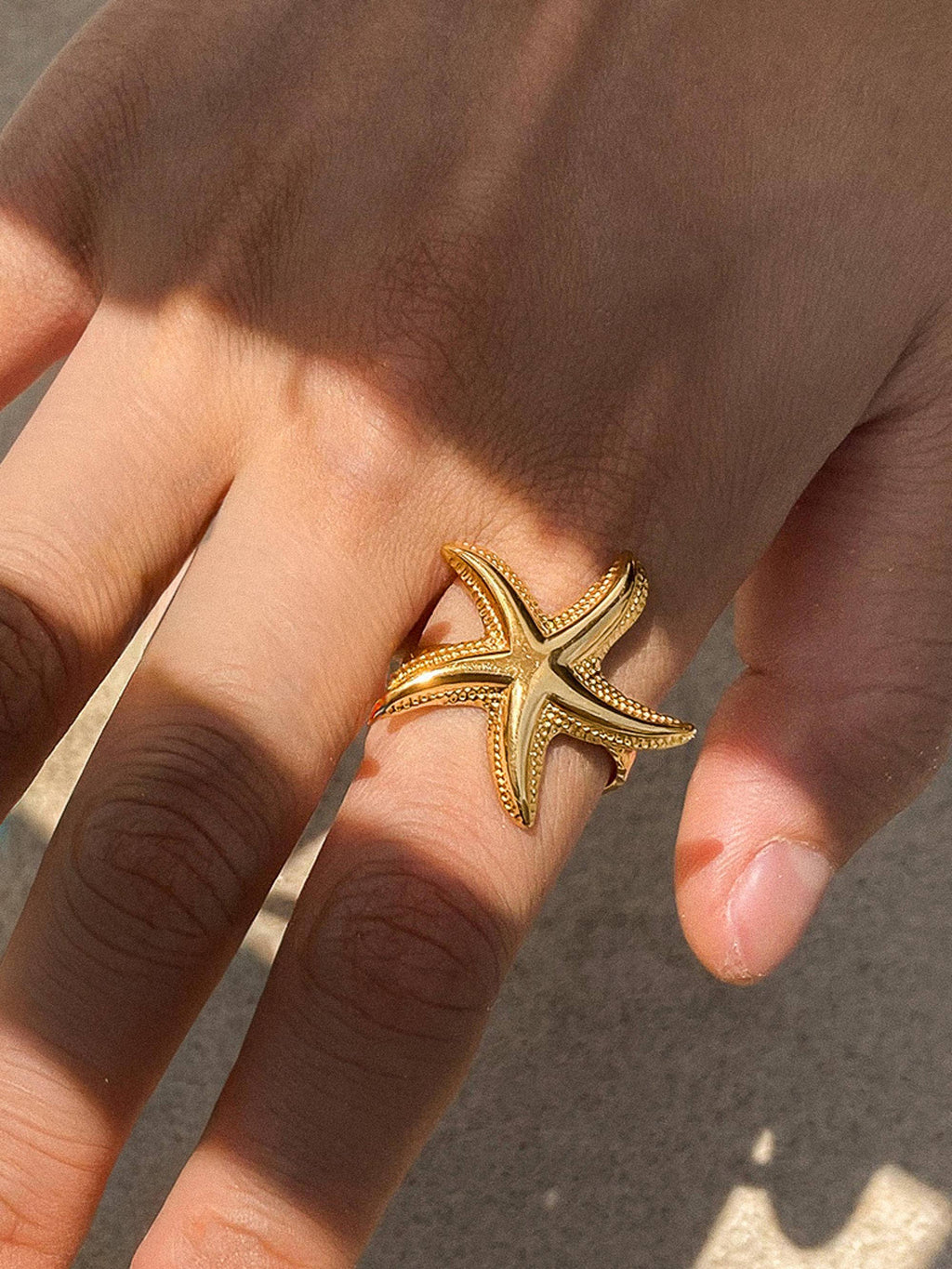 Sunset Starfish Statement Ring