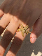 Sunset Starfish Statement Ring