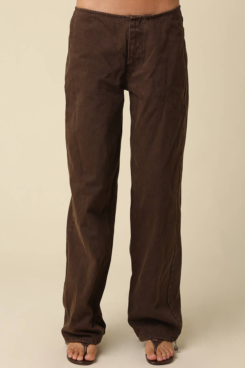 Socialite Utility Pants- Brown