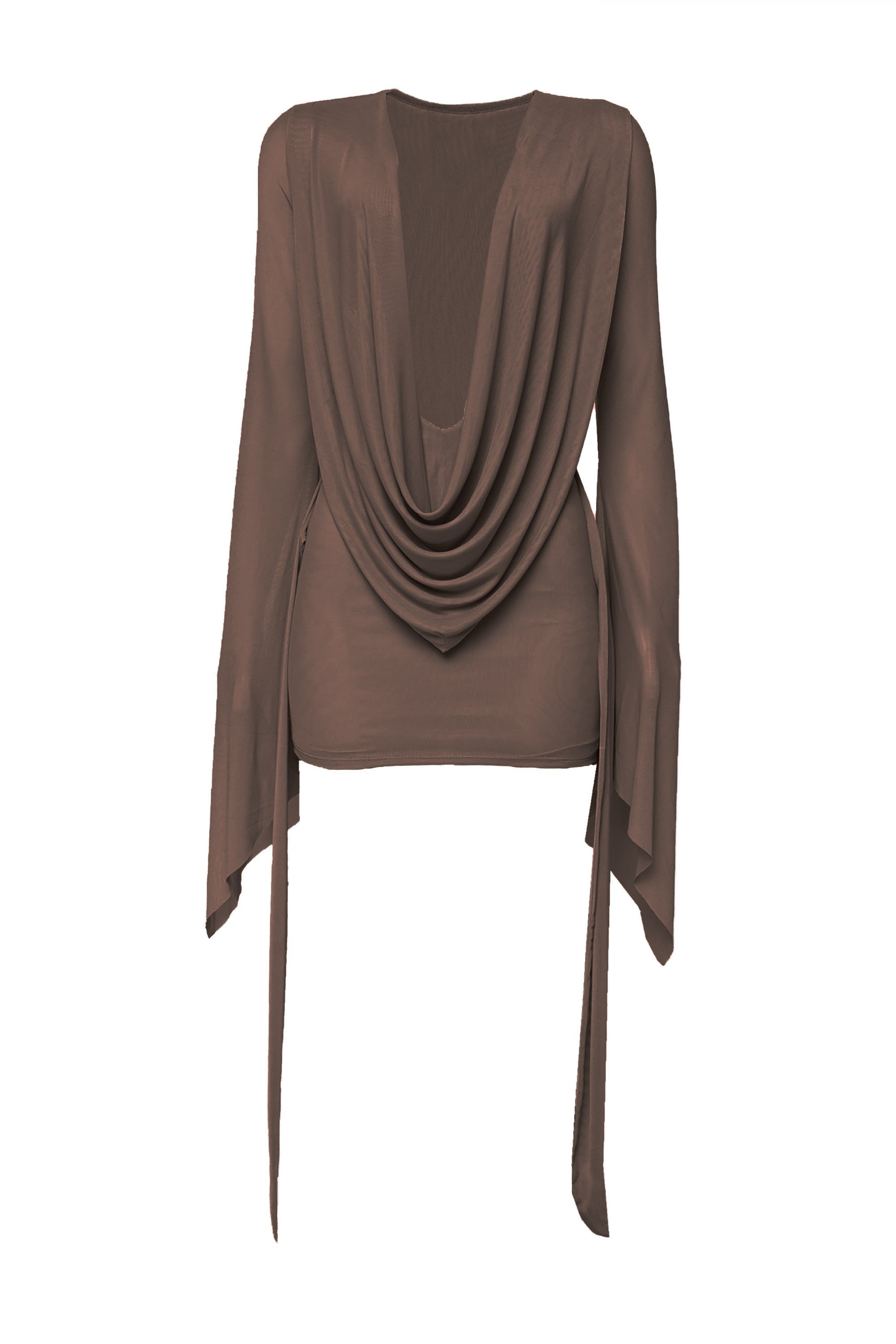 Main Character Mini Dress- Mocha