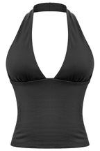 Black Halter Top