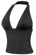 Black Halter Top