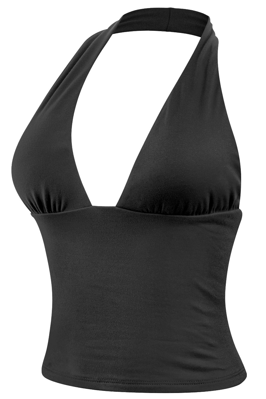 Black Halter Top