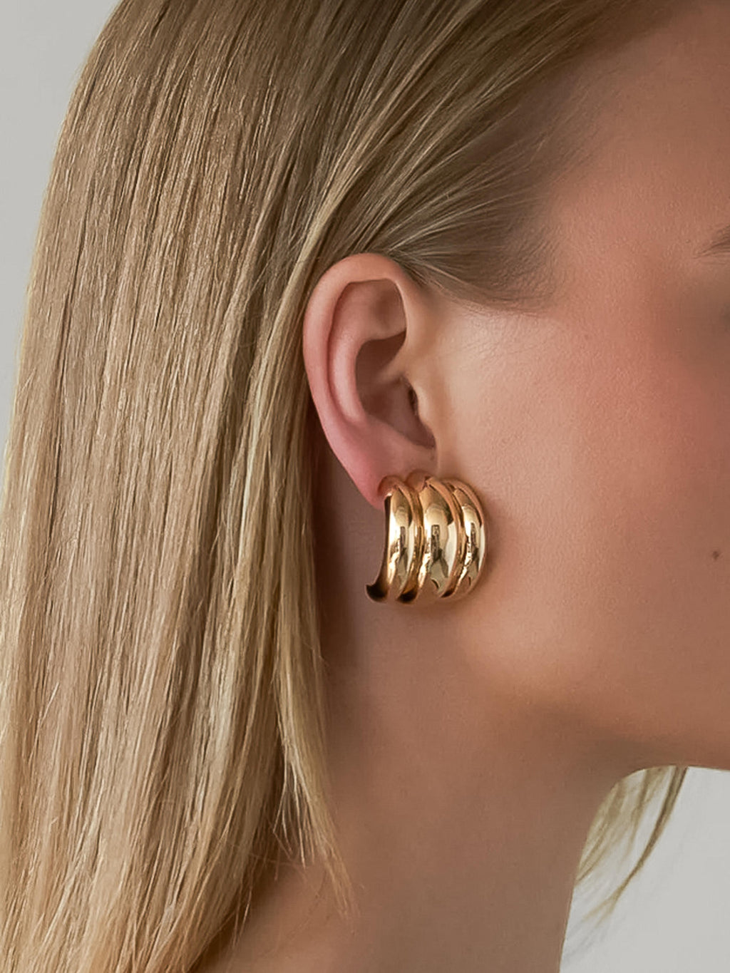 Colton Layered Spiral Earrings- Gold & SIlver