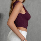 Merlot One Shoulder Top