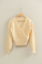 Vanilla Latte V Neck Sweater