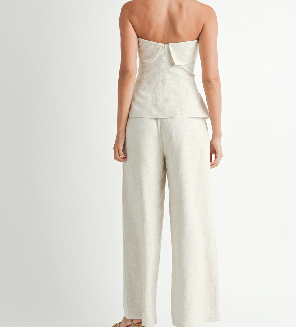 Noa Linen Pant Set- Oat