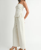 Noa Linen Pant Set- Oat