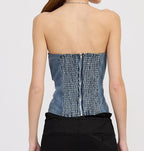 High Standards Denim Bustier