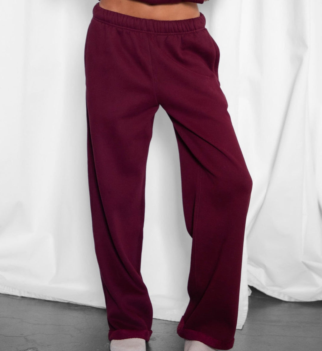 DND Pant Set- Black Cherry