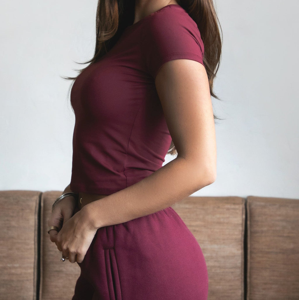 DND Pant Set- Black Cherry