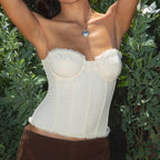 Butter Mesh Corset Top