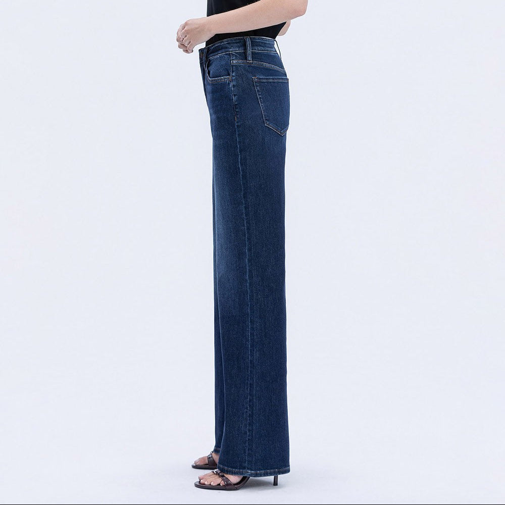 Dark Wash Wide Leg Denim Jeans