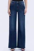 Dark Wash Wide Leg Denim Jeans