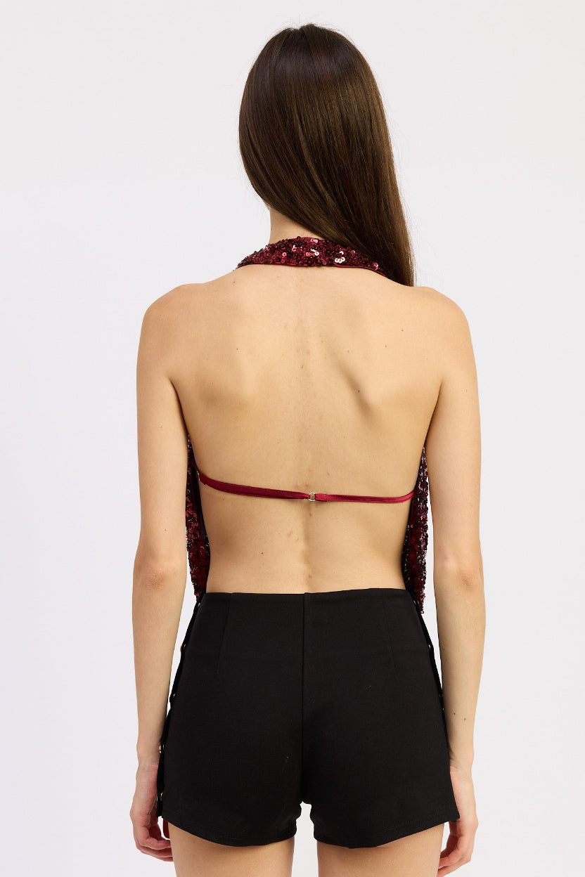 Under the Mistletoe Halter Top
