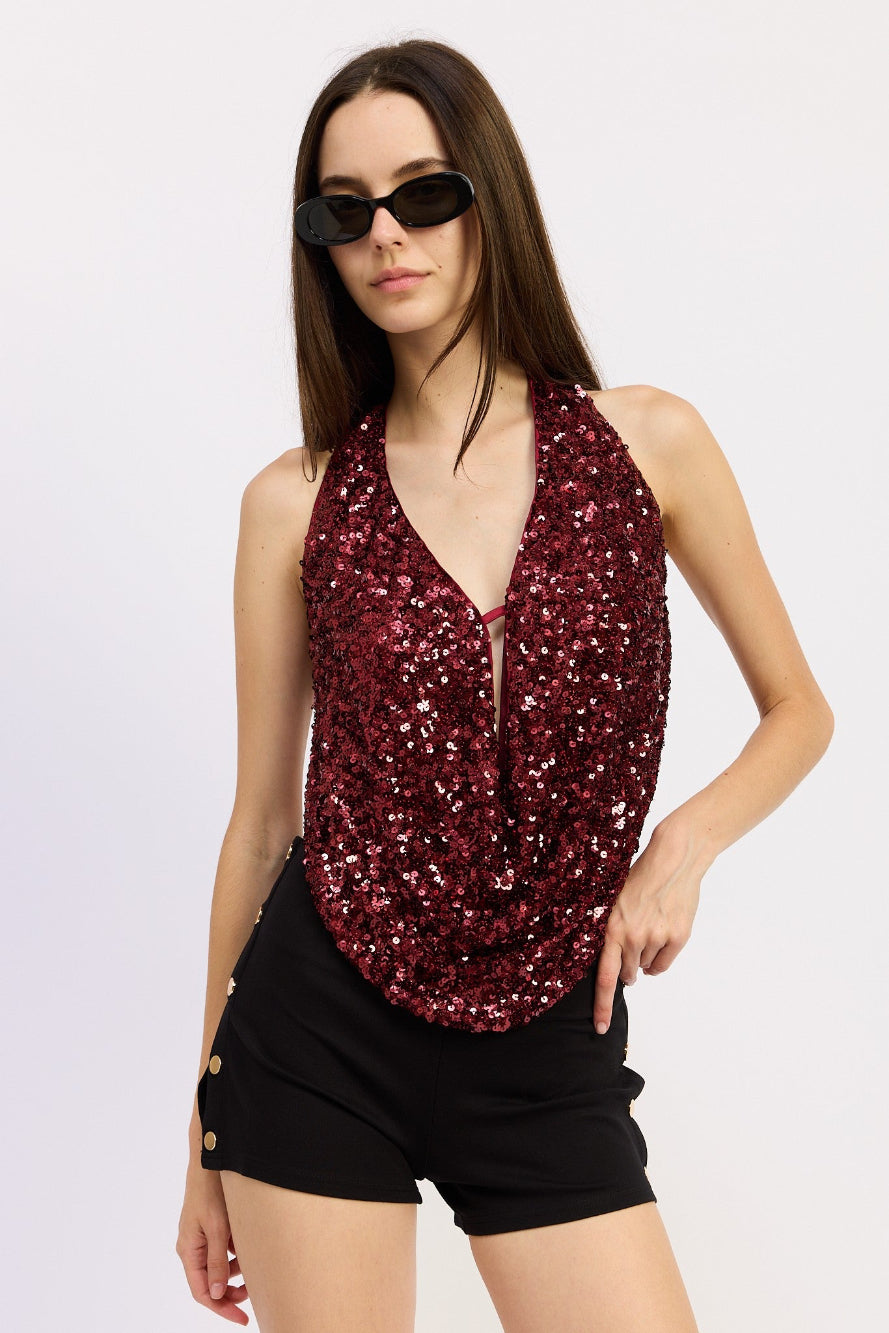 Under the Mistletoe Halter Top