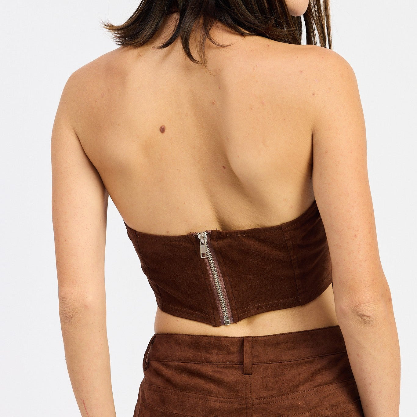 Saddle Up Halter Top- Brown