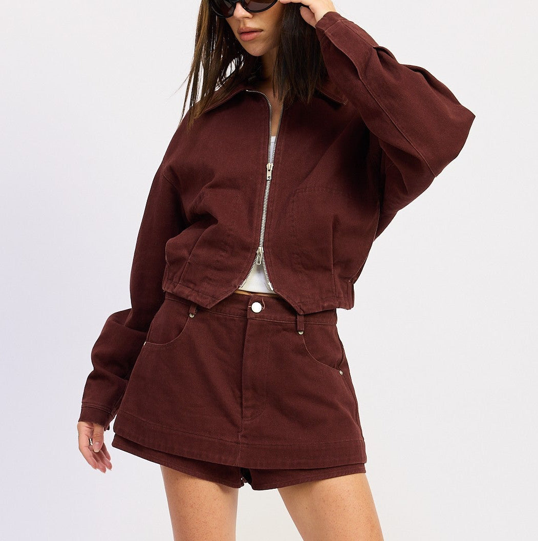 Merlot Muse Bomber Jacket