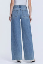 Medium Wash Wide Leg Denim Jeans