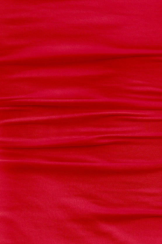 Keep You Close Round Neck Top- Red